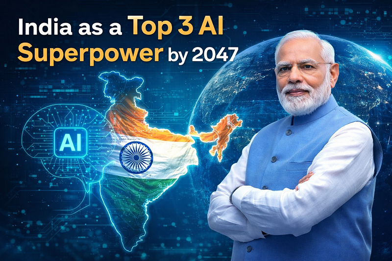 Prime Minister Modi has articulated a vision for India to become one of the top three AI superpowers globally by 2047