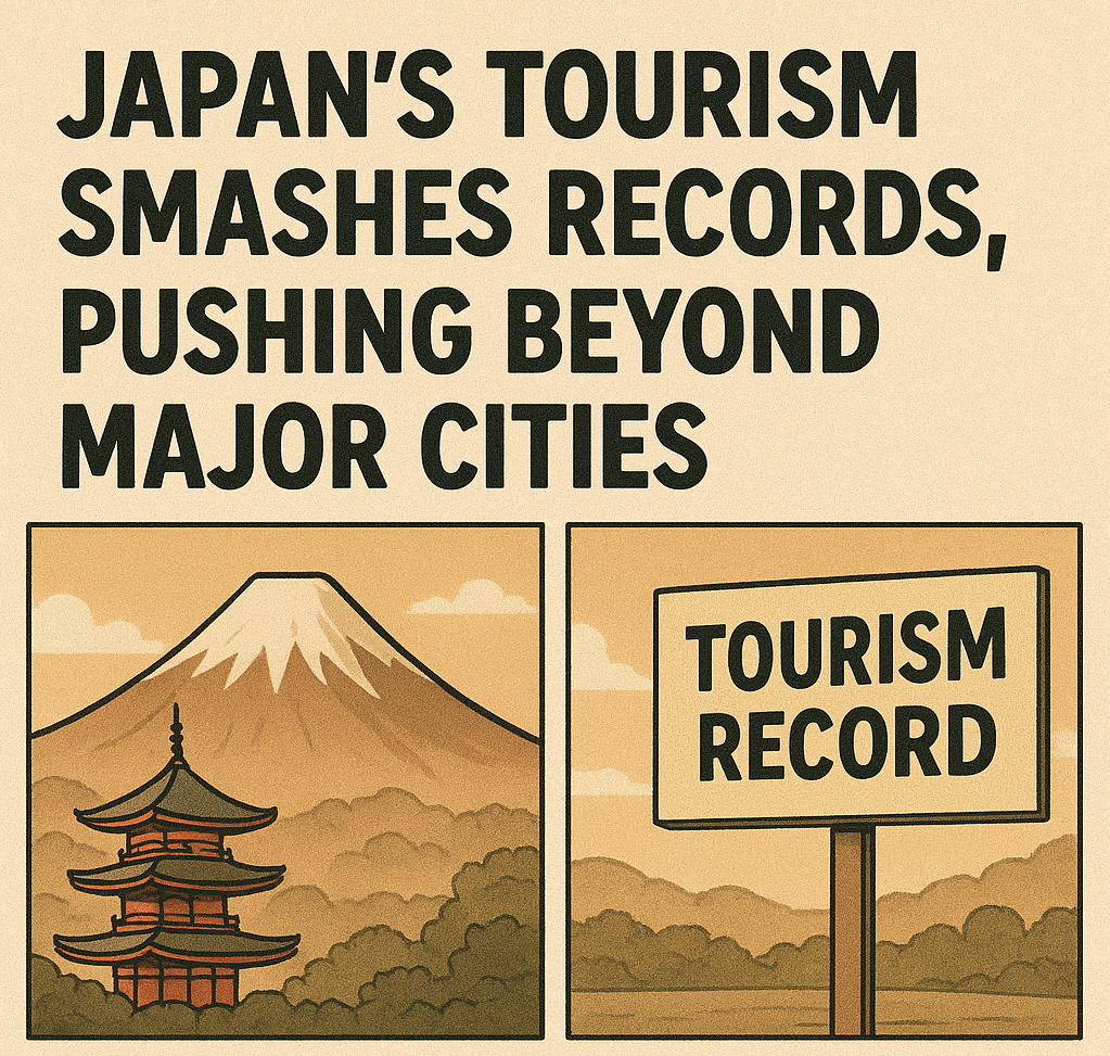 Japan’s Tourism Smashes Records, Pushing Beyond Major Cities